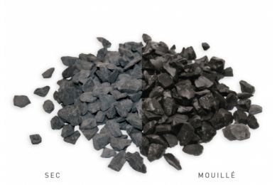 Graviers concassés noir ébène - Paillage - sac de 12/16 25 kg