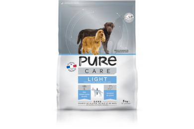 Croquettes chien light 3kg - Pure Care