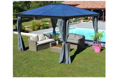 Rideaux adaptés pergola JADE - Couleurs du monde
