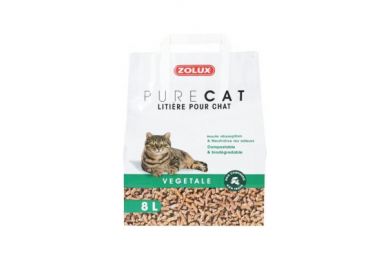 Pure cat litière pour chat végétale 8 L - Zolux