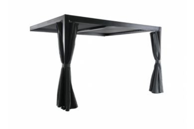 Pergola adossée Kiosko 3.6x3m - Toit plat - MWH