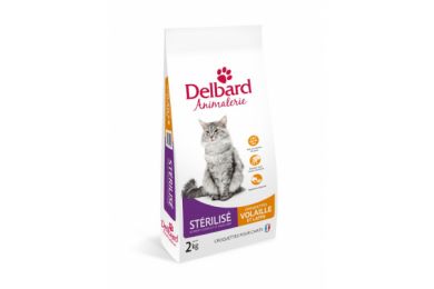 Croquettes chat stérilisé 2 kg - Delbard ..
