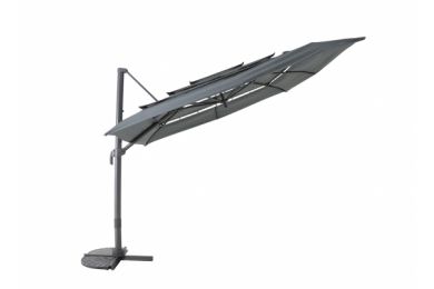 Parasol déporté 300x300 - air vent - anthracite - MWH