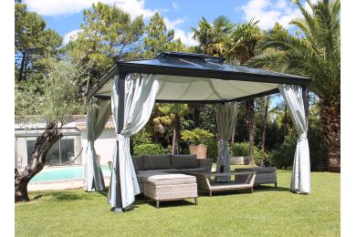 Pergola autoportante OPALE  3x3.60 m - Couleurs du monde