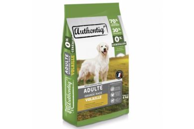 Chien adulte volaille - 4 kg - Authentiq