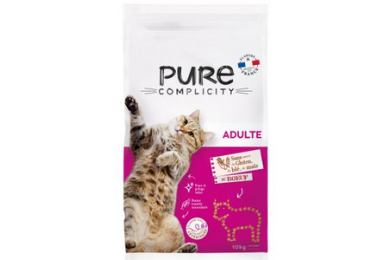 Croquettes chat adulte 10kg boeuf - Pure complicity