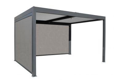 Store coulissant - Pergola autoportée bioclimatique Zéphir/Eris - 4m
