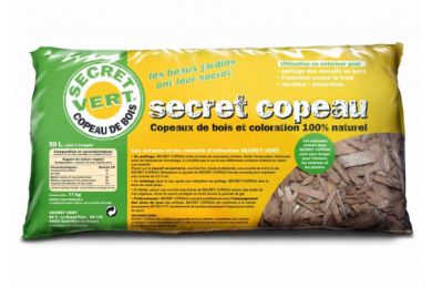 Secret copeaux marron - Paillage - sac de 15/30 de 50L