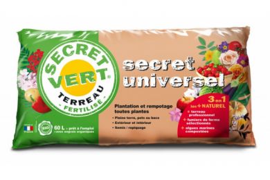 Secret universel - Terreau BIO - sac de 60L UAB