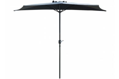 Demi parasol rond 300 manivelle (Grey) - Alizé