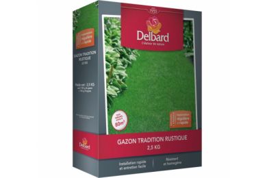 Gazon tradition rustique 2.5kg - Delbard