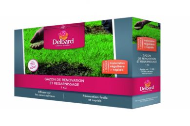 Gazon de regarnissage et rénovation 1kg - Delbard