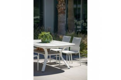 Table carrée extensible Sagamore 135/195 - Les Jardins