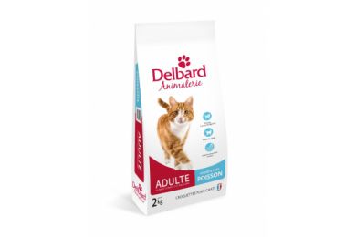 Croquettes chat adulte poisson 2 kg - Delbard ..