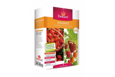 Engrais granulés pour fraisiers et petits fruits - 800g - Delbard ..
