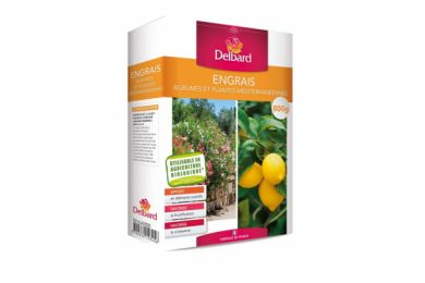 Engrais granulés pour agrumes et plantes méditerranéennes  - 800g - Delbard ..