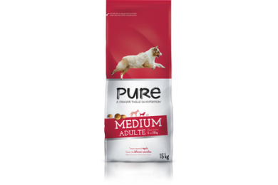 Croquettes chien medium adulte 15kg - Pure