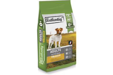 Croquettes chien adulte petite race 4kg - Authentiq'