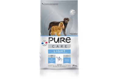 Croquettes chien light 10kg - Pure Care
