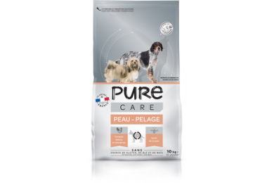 Croquettes chien peau/pelage 10kg - Pure Care