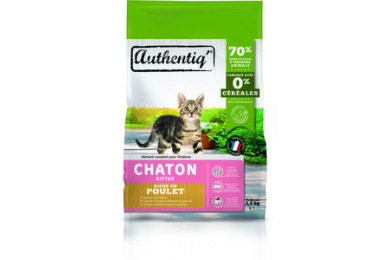 Croquettes chaton 2.5kg - Authentiq'