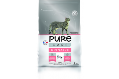 Croquettes chat urinaire 2kg - Pure Care