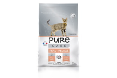 Croquettes chat peau/pelage 2kg - Pure Care