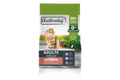 Croquettes chat adulte stérilisé 2.5kg - Authentiq'