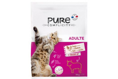 Croquettes chat adulte 3kg boeuf - Pure Complicity