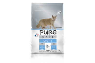 Croquettes chat light 2kg - Pure Care