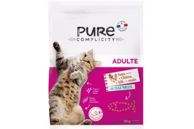 Croquettes chat adulte 3kg saumon - Pure Complicity