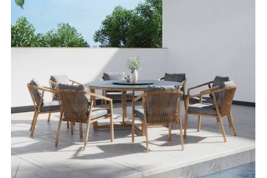 Fauteuil Kanto - aluminium/résine tressée - mwh