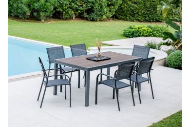 table Lanza extensible 165/261x100 cm - MWH