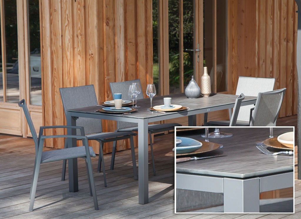 Table Stoneo 180 Kedra/HPL Collection Table Tesa Garden