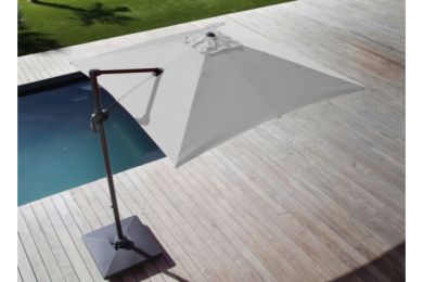 Parasol déporté Roma 3x3m (Grey) - Alizé