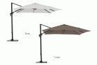 Parasol déporté Roma 3x3m (Grey) - Alizé