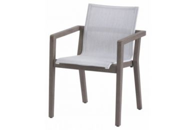 Fauteuil Copenhague empilable Teck - Les Jardins